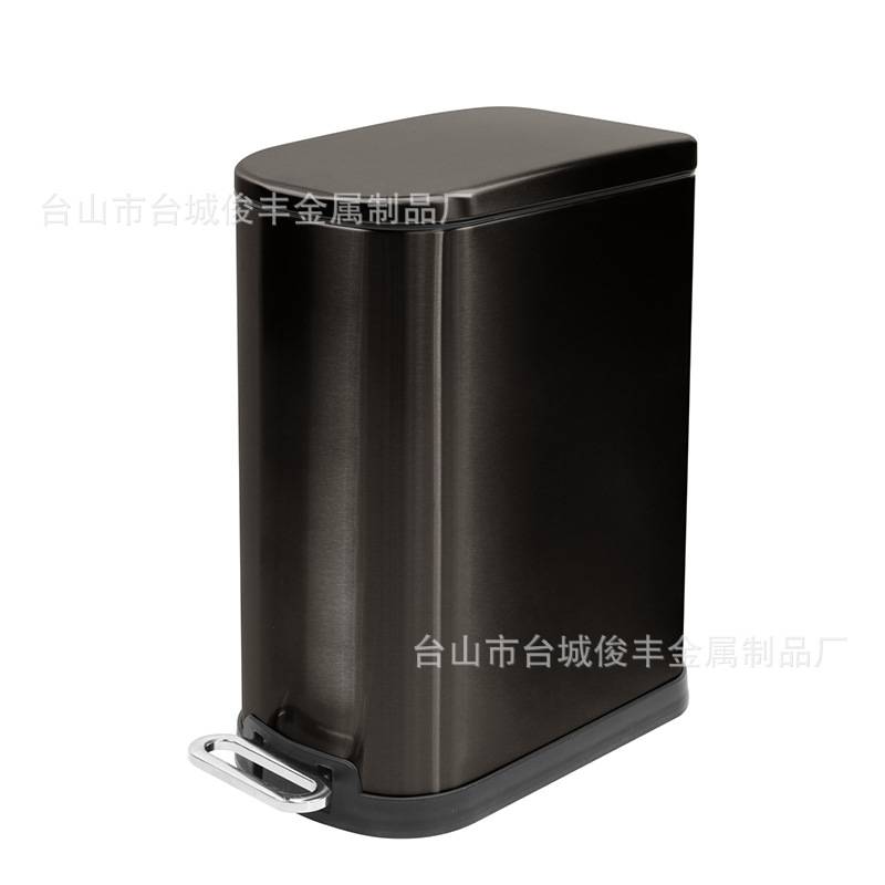 时尚夹缝脚踏式不锈钢垃圾桶桶厕所卫生间家用客厅厨房窄长方形筒
