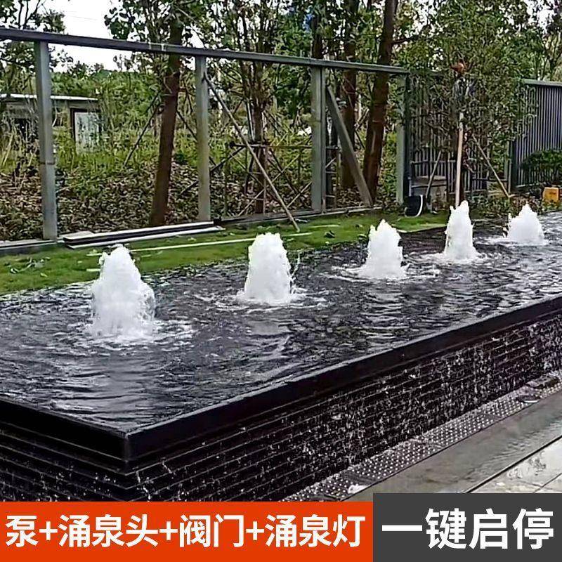 鱼池水庭户外水涌泉套装景观喷泉水486泵涌泉池灯喷景头设备全院