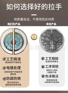 新中式手仿古铜大HZX-仿古门拉半圆木门手lgo雕刻实木双开o门玻扶璃门把手