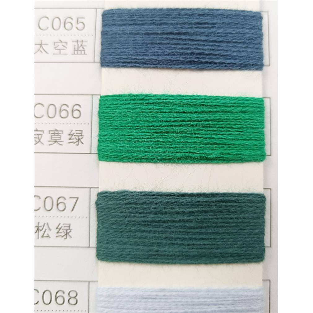 棉山羊绒95VMK%有棉双5%山羊双股秋冬绒色纱线股30支