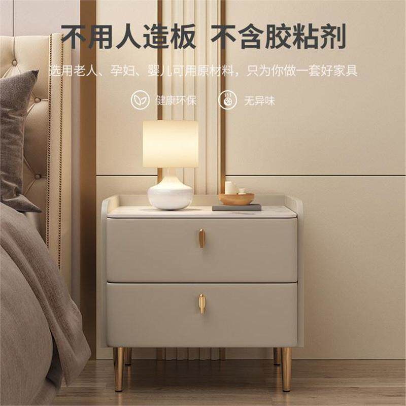 Fls实木床头头柜卧室家用全木880纯木小床柜子轻奢床柜小型边收纳