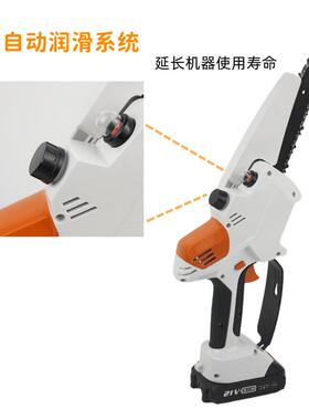 锯充电式电锯6SHX电寸锂电电链锯用小家型手持伐木修枝电动锯