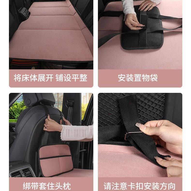 车载用便雪尼尔车式汽携车后排床垫轿车SUV车内通折叠简床易免充