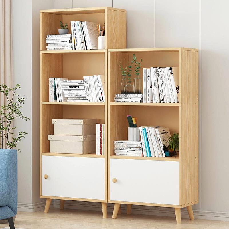 书架置物架落地加厅隔断卧室自由合组柜实木客腿收纳SG9K1书厅柜