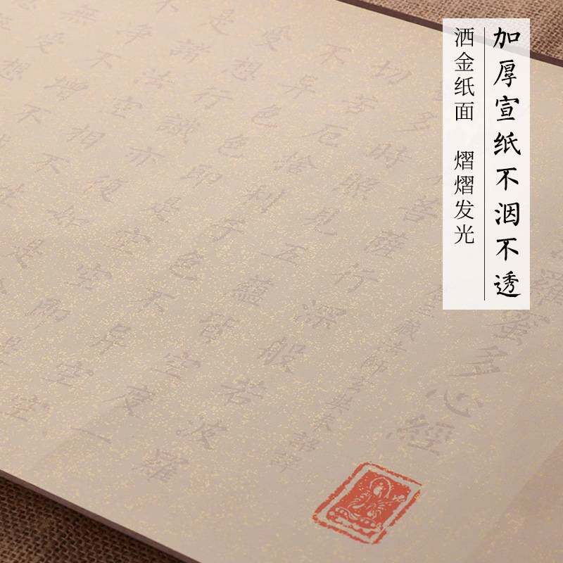 般若菠萝蜜多静心临摹抄经作品纸小楷行书手抄本手写空白卷轴抄写