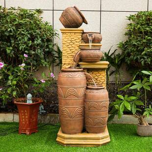 户外景流水ZG-62298喷泉生财摆件罐阳台庭院花园落地循环池观家居