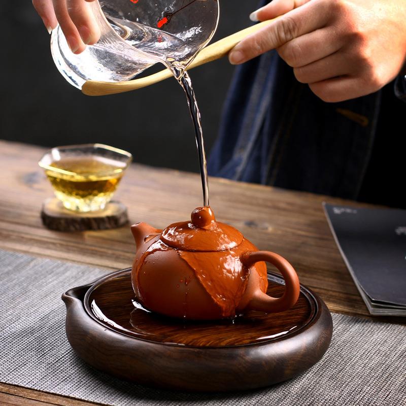 围炉煮储承隔热壶托茶台迷你干水茶泡壶小茶盘壶承小重竹茶垫茶道