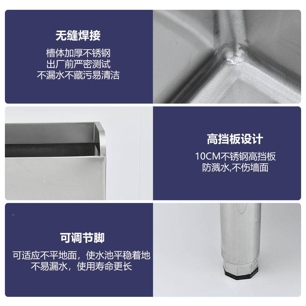 用拖415布池不商锈钢可长做学校墩布池一体台拖把池阳家用方形卫