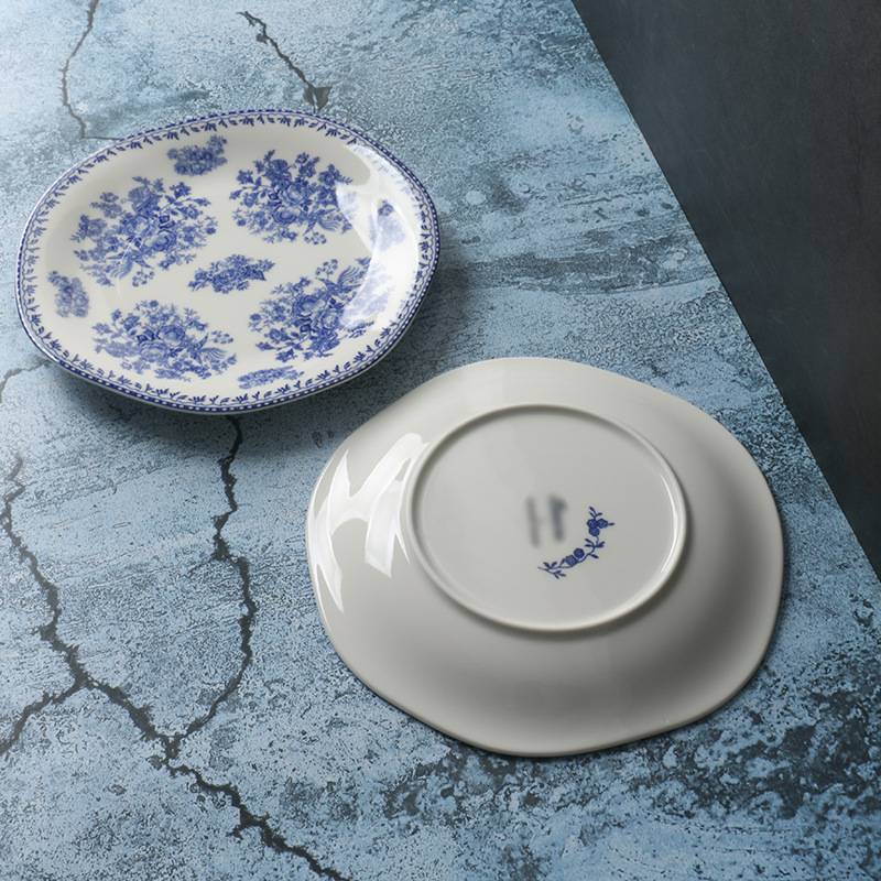 LZ外贸跨境西餐牛排盘【高端 陶瓷】轻奢家用陶瓷餐具菜盘子