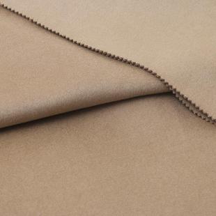 秋冬面双绒大衣羊面料全毛粗纺顺毛羊毛外套裤ICT时装现货装双面