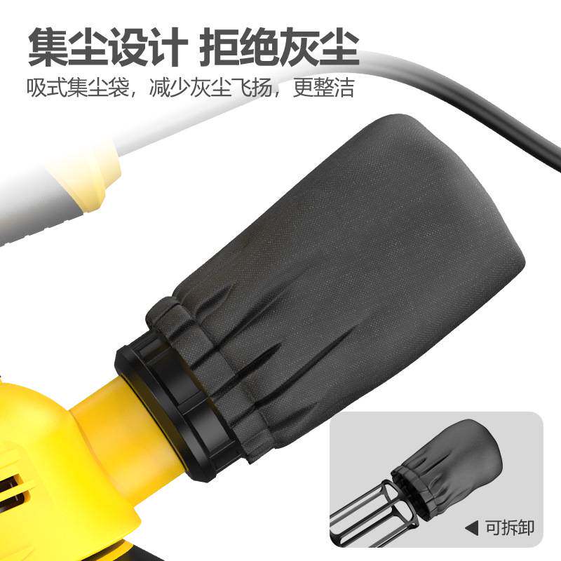 跨境5寸砂纸机调速打磨机偏心油漆抛光机木工木材家具平板砂光机