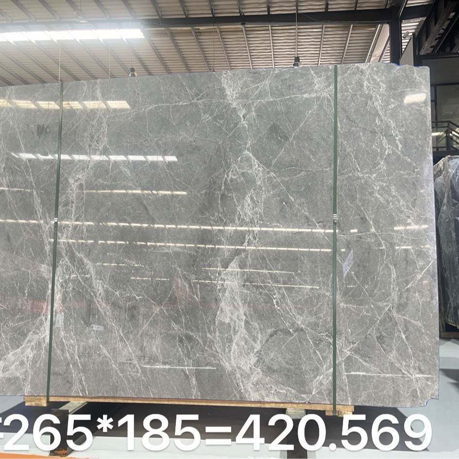 灰色大理石天然石材台面窗台大理石楼梯踏步门槛石别墅客厅地砖石