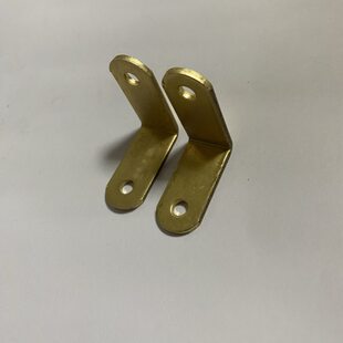 角码三角黄铜90度角固定器木板连接片黄铜片l型支架加固五金t角马