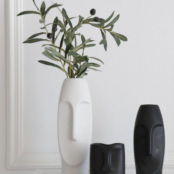 北欧创意人脸花瓶装饰摆件客厅玄关书房家居装饰物品陶瓷工艺品,家居饰品,花瓶,淘宝优惠券,粉丝福利购,淘宝优惠卷