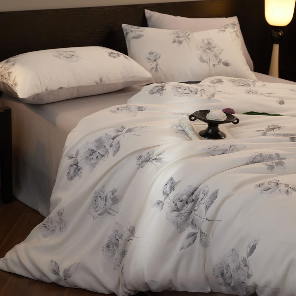 夏季莱赛尔天丝四件套a类凉感床单被套南通床上用品宿舍三件套4