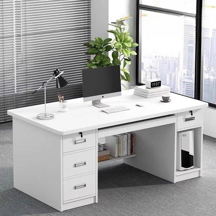 电脑桌台式办公桌简约现代职员桌家用学生书桌卧室写字桌子工作台