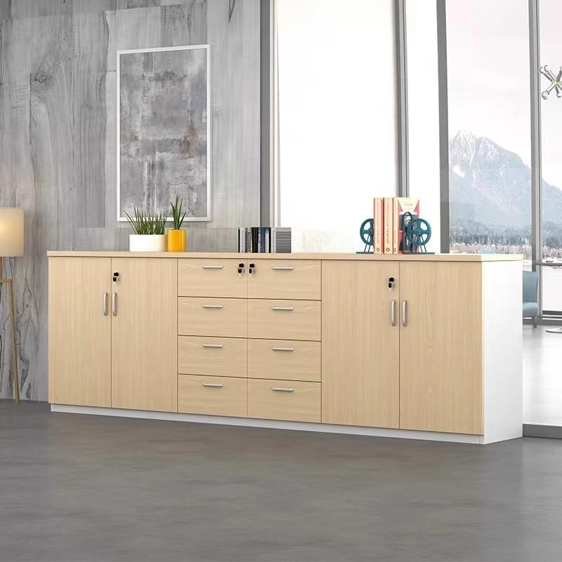 木质文件柜矮柜地柜储物柜办公室隔断柜资料柜档案柜办公柜子带锁