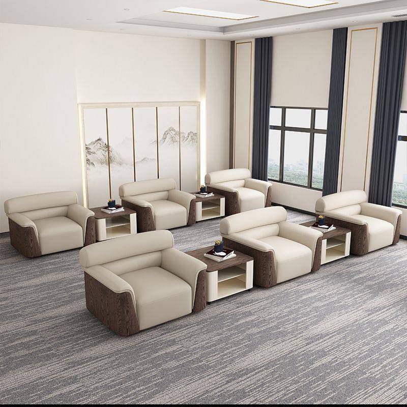 商务办公沙发老板办公室沙发茶几会议接待贵宾沙发