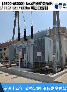青电变压器厂 SZ20- 6300 25000 63000KVA/110kv油浸式主变压器