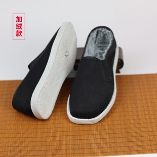 【加绒】中老年秋冬布底纳底吸汗透气千层底保暖加厚老北京布鞋