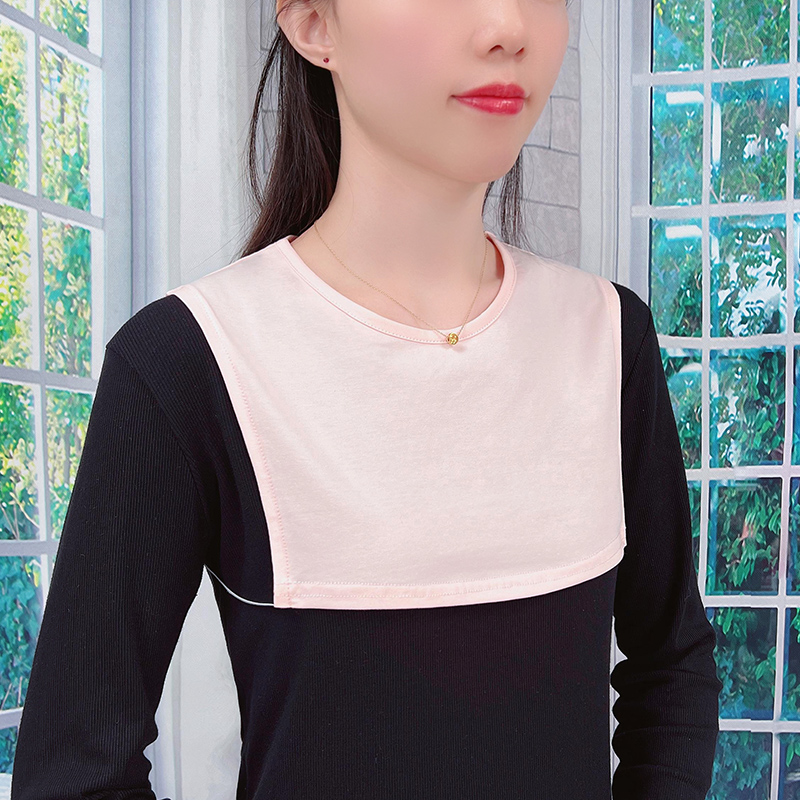 圆领假领子t恤p假领口打底套头百搭假衣领