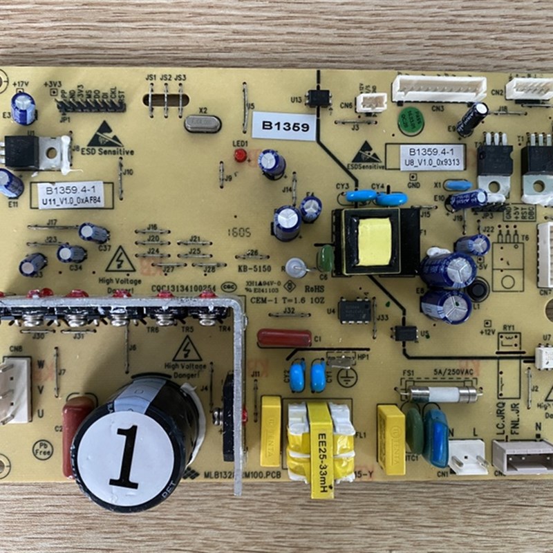 适用美菱变频冰箱BCD450ZP9CN主F板控制板变频板B1359控制板