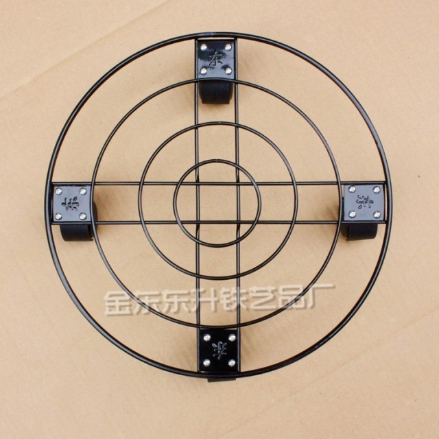 包邮放矿泉水桶垃圾桶q泡脚桶大中小植物移动托盘架子推动架托架