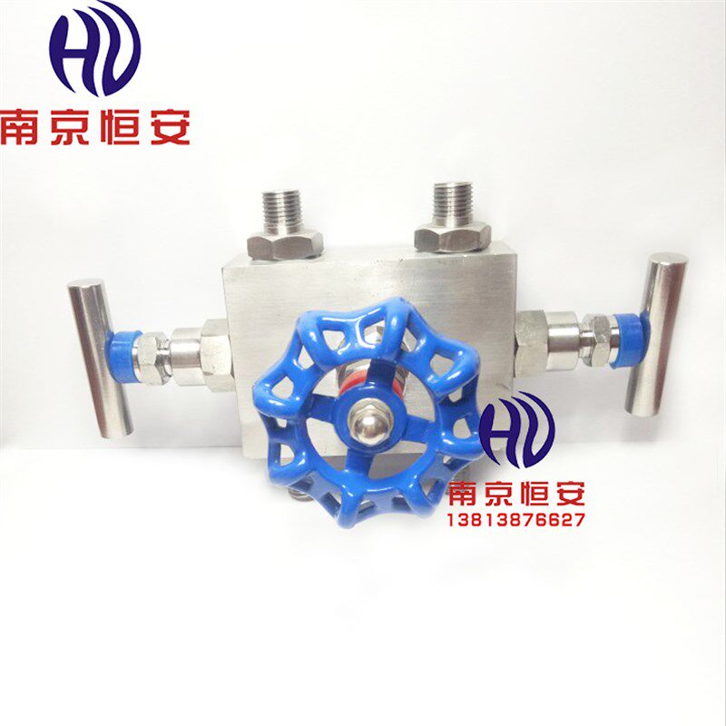 Q9FF3-160P 304不锈钢阀组高温高压三阀组一体化三阀组外螺丝G1/4