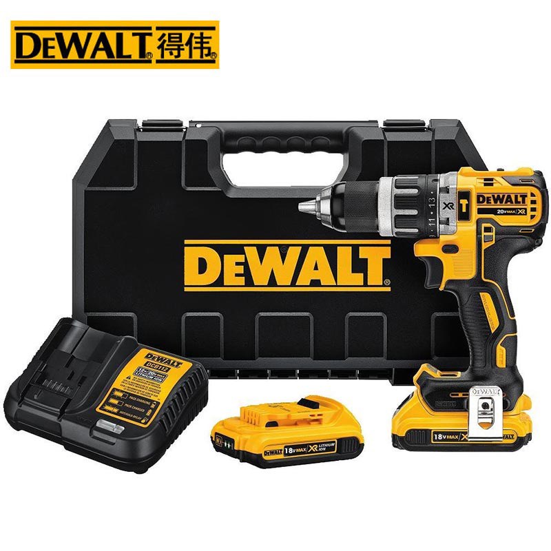 正品得伟(DEWALT)18V锂电充电无刷磁浮冲击电钻起子冰钻DCD795D2