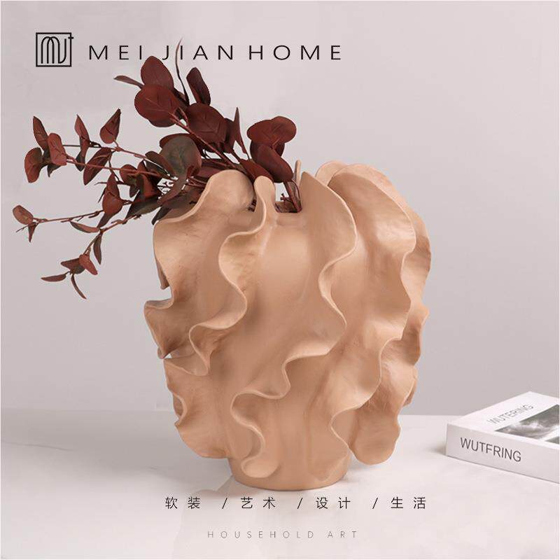 现代轻奢花瓶花器样板间客厅装饰品摆件创意艺术品