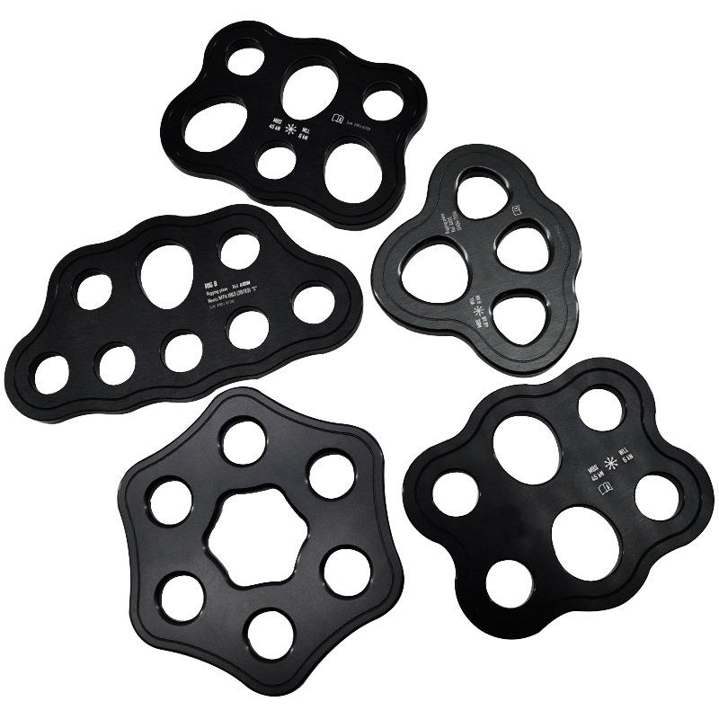 绳索4孔6孔7孔8孔12孔分力板承重分锚器登山装备指力板攀岩分绳器