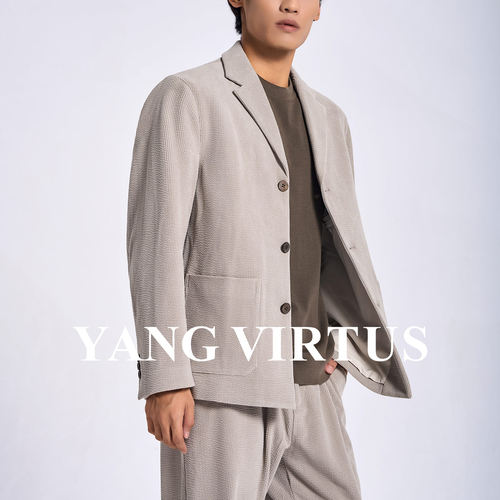 YANGVIRTUS经典灯芯绒休闲西服
