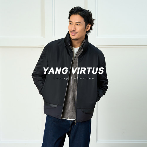 YANGVIRTUS90白鹅绒驼毛羽绒服