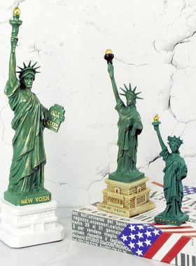 美国自由女神像树l脂摆件地标建筑模型工艺品装饰家居小摆件