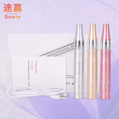 玫瑰金电动微针充电款MTS纳米水光笔导入微针仪厂家纳米微晶