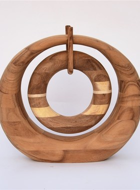 厂家销售手工制作胡o桃木装饰摆件摆台家居玄关桌面造型装饰工艺