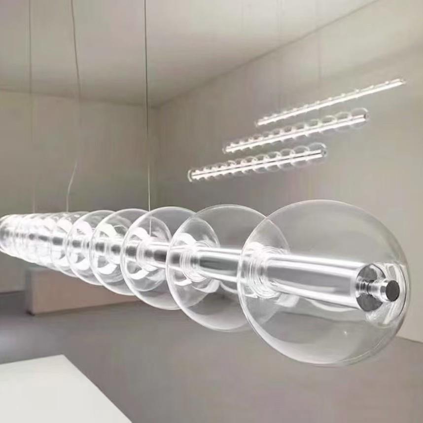意大利Luce Sferica餐厅吧台玻璃吊灯设计师桌岛台长条灯2025新款