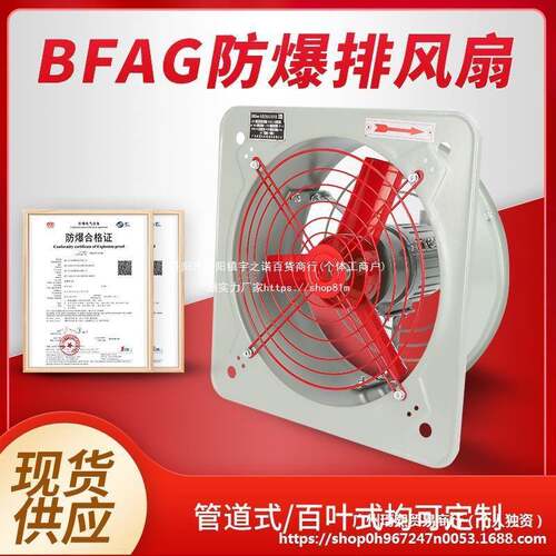 防爆排风扇220V防爆换气扇BFAG-300/400工业防爆风机380V网式通式