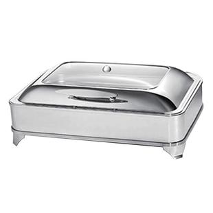 西餐设备 1方形玻璃盖自助餐炉 电加热布菲炉 透明自助餐保温台