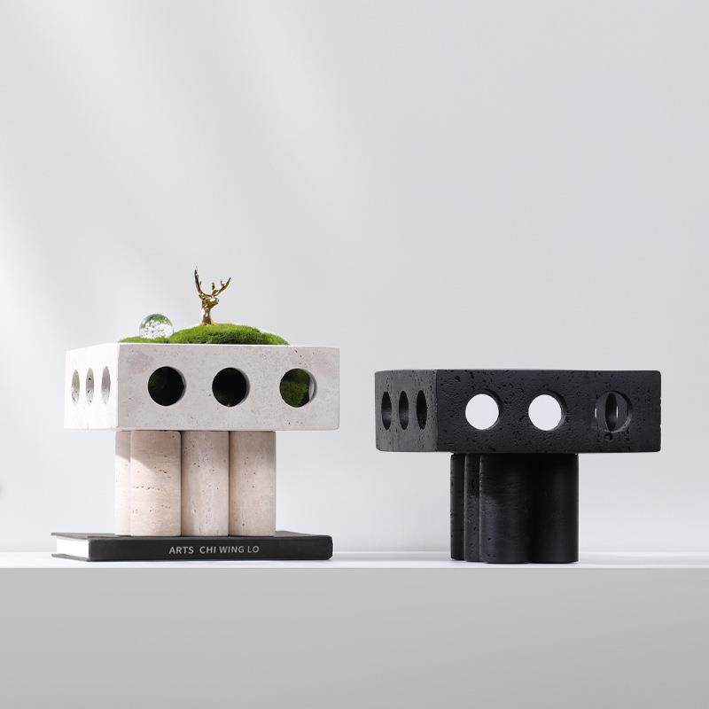 样板间售楼处客厅电视柜玄关桌面装饰花盆家居软装大理石花盆摆件,3C数码配件,其它配件,淘宝优惠券,粉丝福利购,淘宝优惠卷