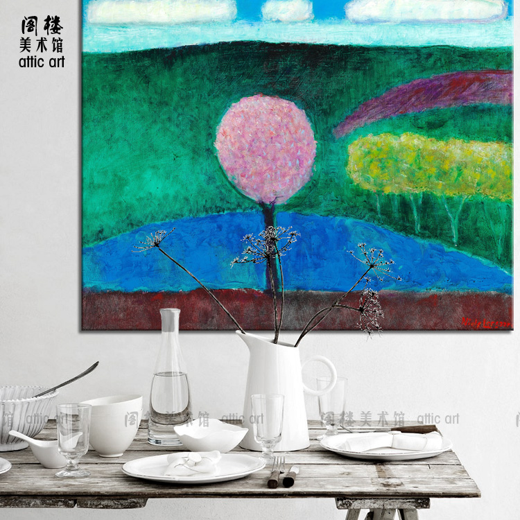 北欧艺术无框装饰画 风景 x北欧工业家居客厅书房卧室酒吧餐厅图片