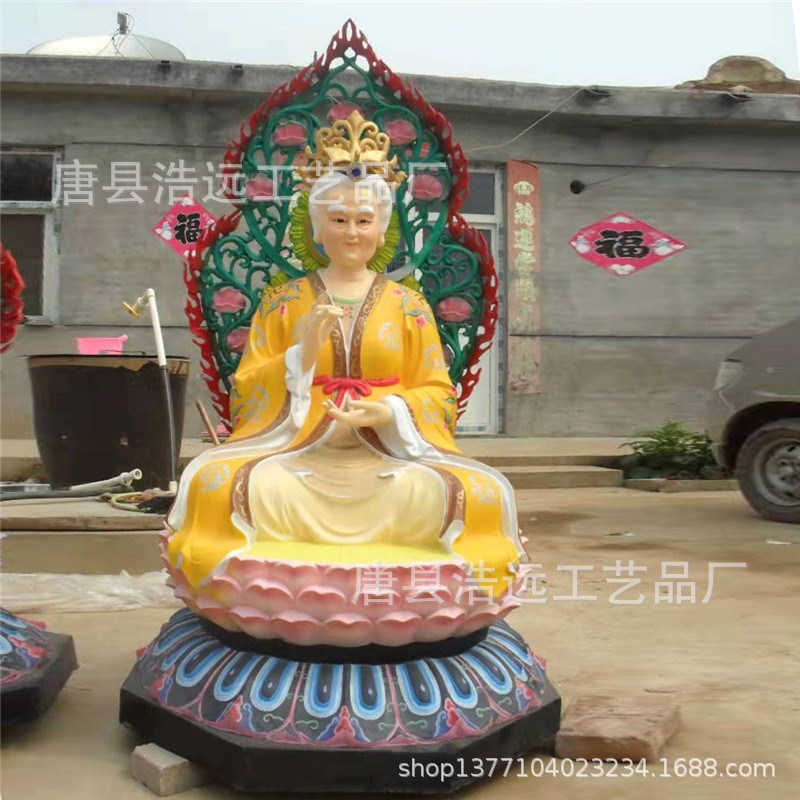 纯铜泰山c娘娘神像 碧霞元君泰山奶奶铜摆件 铜十二药叉神将雕像