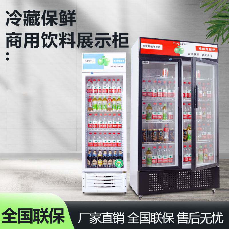 美星单门双门立式啤酒展示柜商用冷柜小型饮料柜饮品冷藏柜冰箱