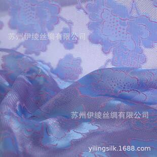 铁木机色织四经绞罗布料真丝花罗中式汉服面料吴罗织造技艺非苏罗