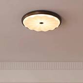 奶油中古风2024年新款 美式 复古卧室吸顶灯法式 主卧灯具现代简约