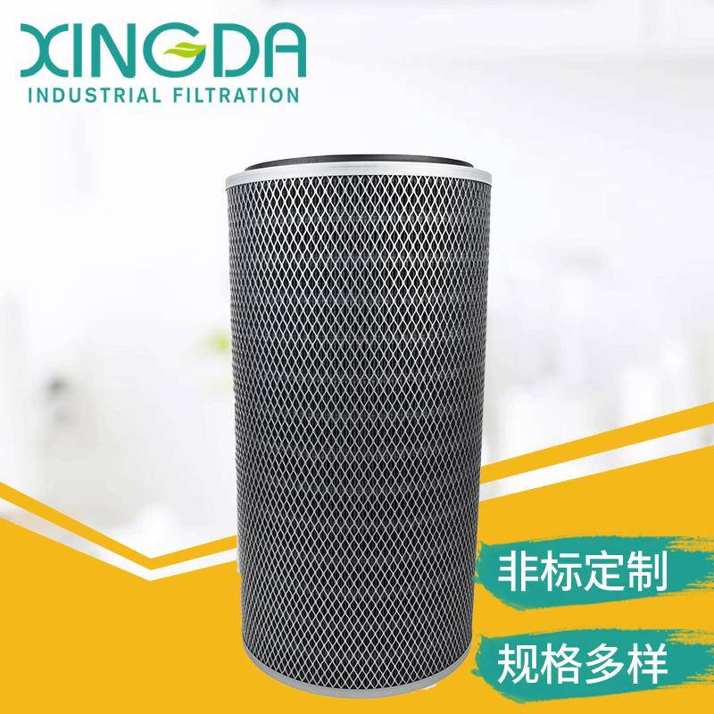 除尘耗材配件抛丸机喷砂滤筒粉尘收集滤芯抛丸机静电喷塑滤芯