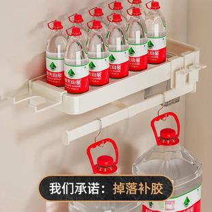 奶油白洗漱台置物架卫生间浴室毛巾架子免打孔壁挂洗手间收纳架