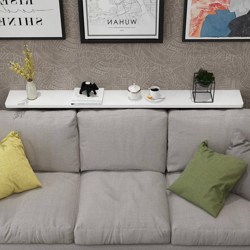 沙发后置物架超窄靠墙长条超窄边缝隙夹缝收纳墙上壁挂一字板搁板