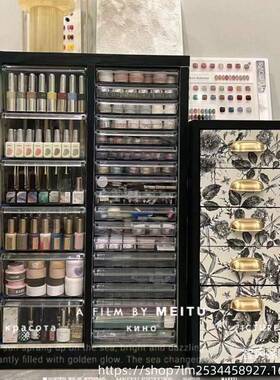 平罐底美甲店收纳柜烘具784f焙磨柜4文件抽屉式甲柜油胶装家具抽