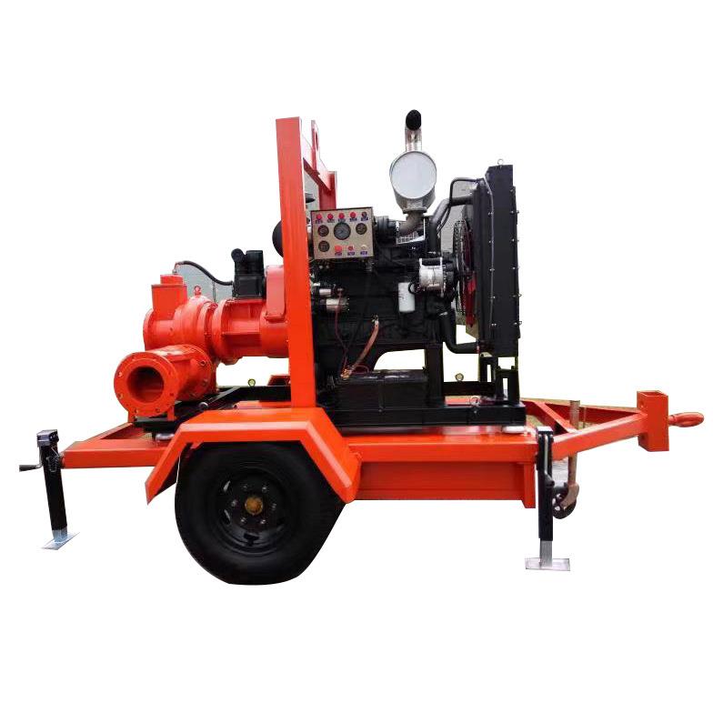 蓝559科动自吸拖泵车油机防污排洪泵p型污水铸铁不锈钢高柴扬移程